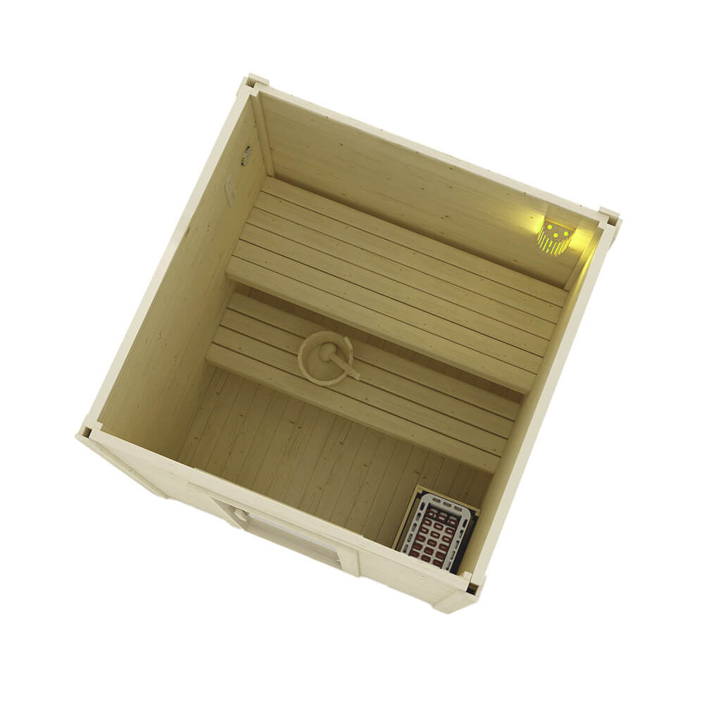 Saunahaus Outdoor - 191 x 157 cm für 3 Personen