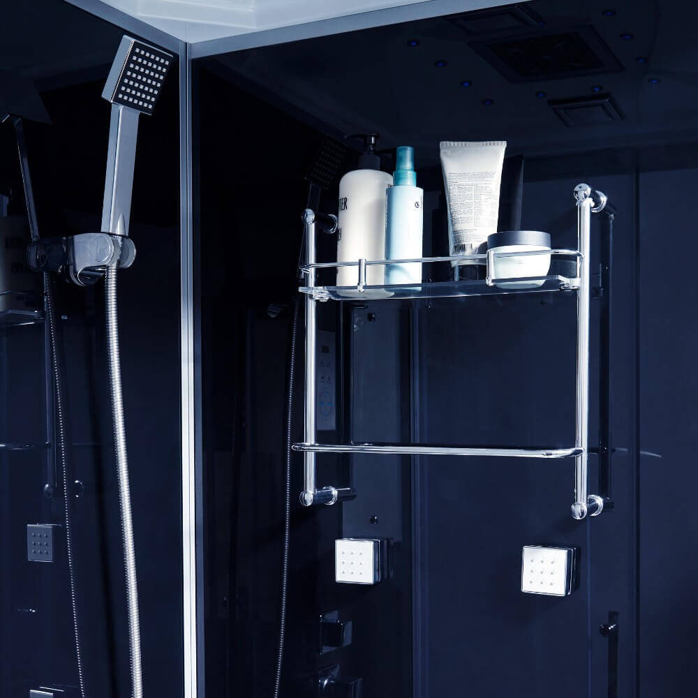 Duschkabine mit LED-Beleuchtung - 90 x 80 cm