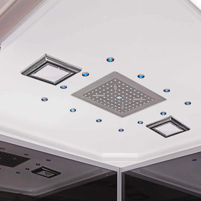 Duschkabine mit LED-Beleuchtung - 90 x 80 cm