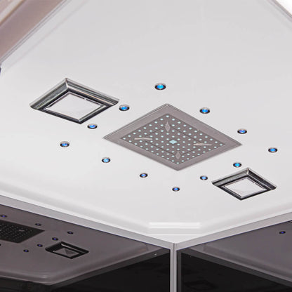 Duschkabine mit LED-Beleuchtung - 90 x 90 cm