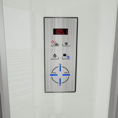 Duschkabine mit Wasserfall und Rückenmassage - 120 x 80 cm Rechts