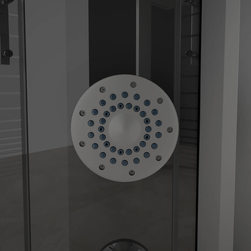 Duschkabine mit Regendusche - 100 x 100 cm