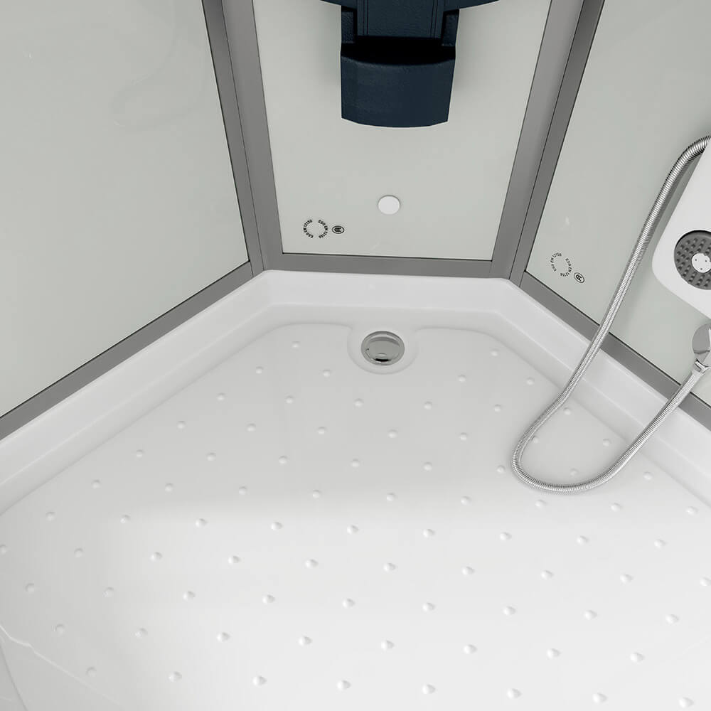 Duschkabine mit Wasserfall und Rückenmassage - 100 x 100 cm