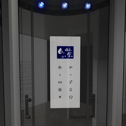 Dampfdusche mit Wasserfall und Dampfsauna - 100 x 100 cm