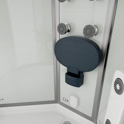 Dampfdusche mit Wasserfall und Dampfsauna - 90 x 90 cm