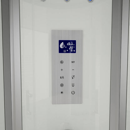 Dampfdusche mit Wasserfall und Dampfsauna - 100 x 100 cm