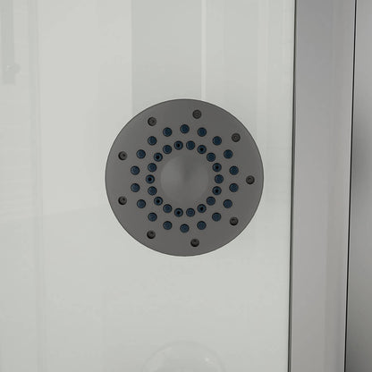 Dampfdusche mit Wasserfall und Dampfsauna - 100 x 100 cm