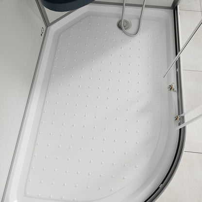 Dampfdusche mit Wasserfall und Dampfsauna - 120 x 80 cm Links