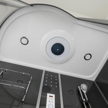 Duschkabine mit Badewanne - 170 x 90 Schwarz Links