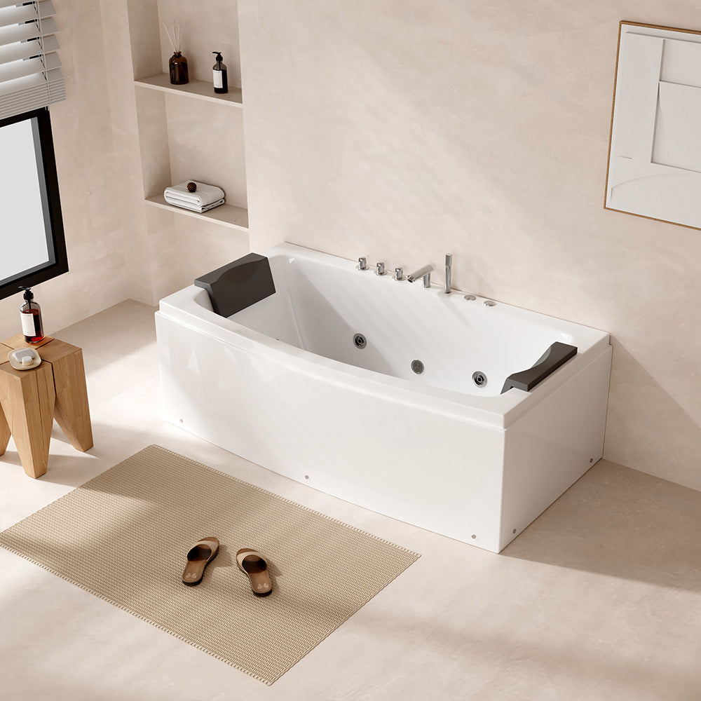 Whirlpool Badewanne 173 x 80 cm