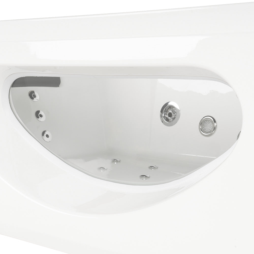 Whirlpool Badewanne mit Lichttherapie - 180 x 90 cm
