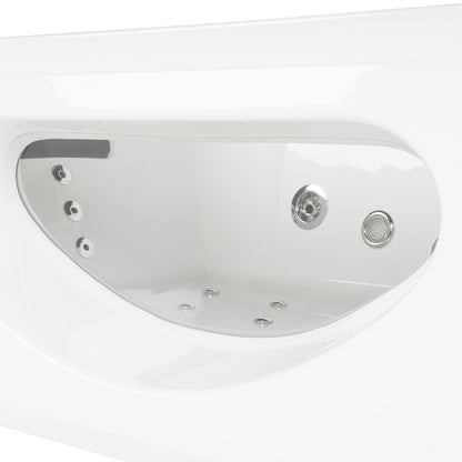Whirlpool Badewanne mit Lichttherapie - 180 x 90 cm