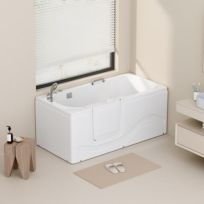 Seniorenbadewanne liegend mit Whirlpoolfunktion - 153 x 76 cm Links