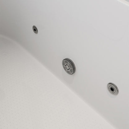 Seniorenbadewanne liegend mit Whirlpoolfunktion - 153 x 76 cm Links