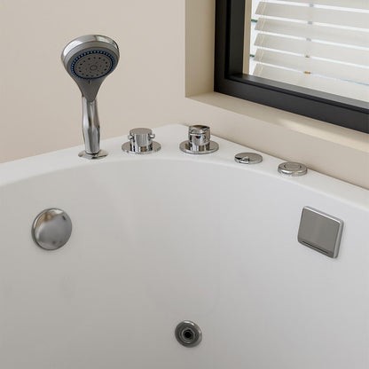 Seniorenbadewanne liegend mit Whirlpoolfunktion - 153 x 76 cm Links