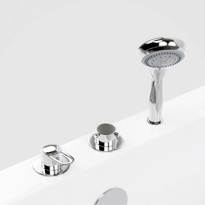 Seniorenbadewanne sitzend mit Whirlpoolfunktion - 85 x 95 cm Rechts