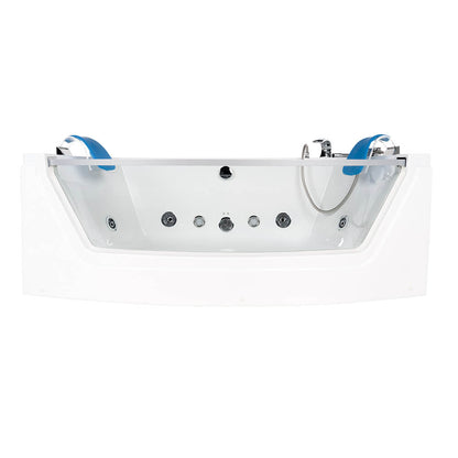 Whirlpool Badewanne mit Lichttherapie - 175 x 85 cm