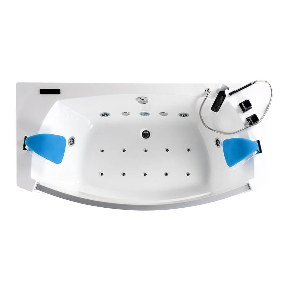 Whirlpool Badewanne mit Lichttherapie - 175 x 85 cm