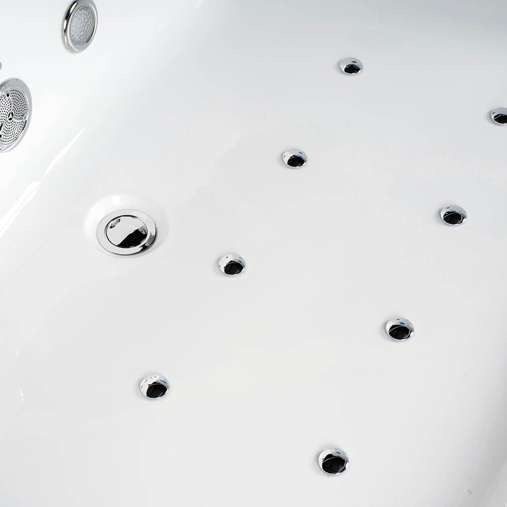 Whirlpool Badewanne mit Lichttherapie - 175 x 85 cm