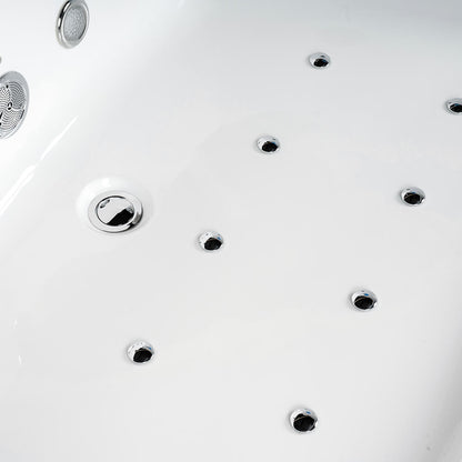 Whirlpool Badewanne mit Lichttherapie - 175 x 85 cm