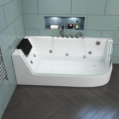 Whirlpool Badewanne mit Lichttherapie - 170 x 80 cm