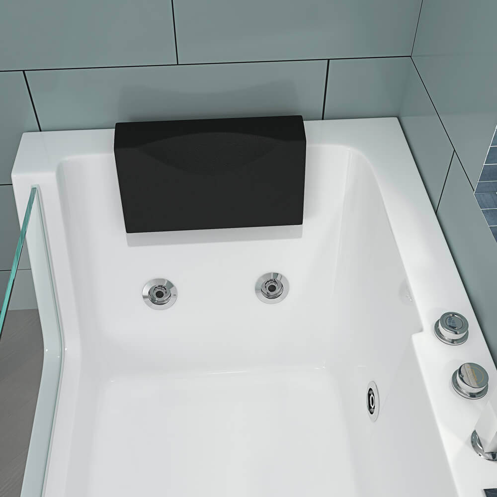 Whirlpool Badewanne mit Lichttherapie - 170 x 80 cm