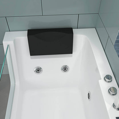 Whirlpool Badewanne mit Lichttherapie - 170 x 80 cm