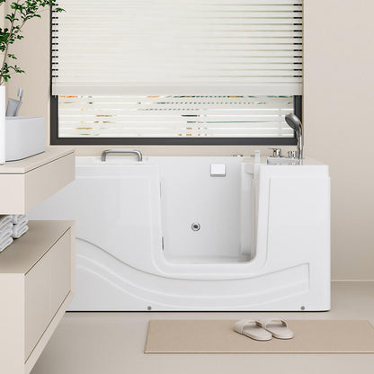 Seniorenbadewanne liegend mit Whirlpoolfunktion - 153 x 76 cm Rechts