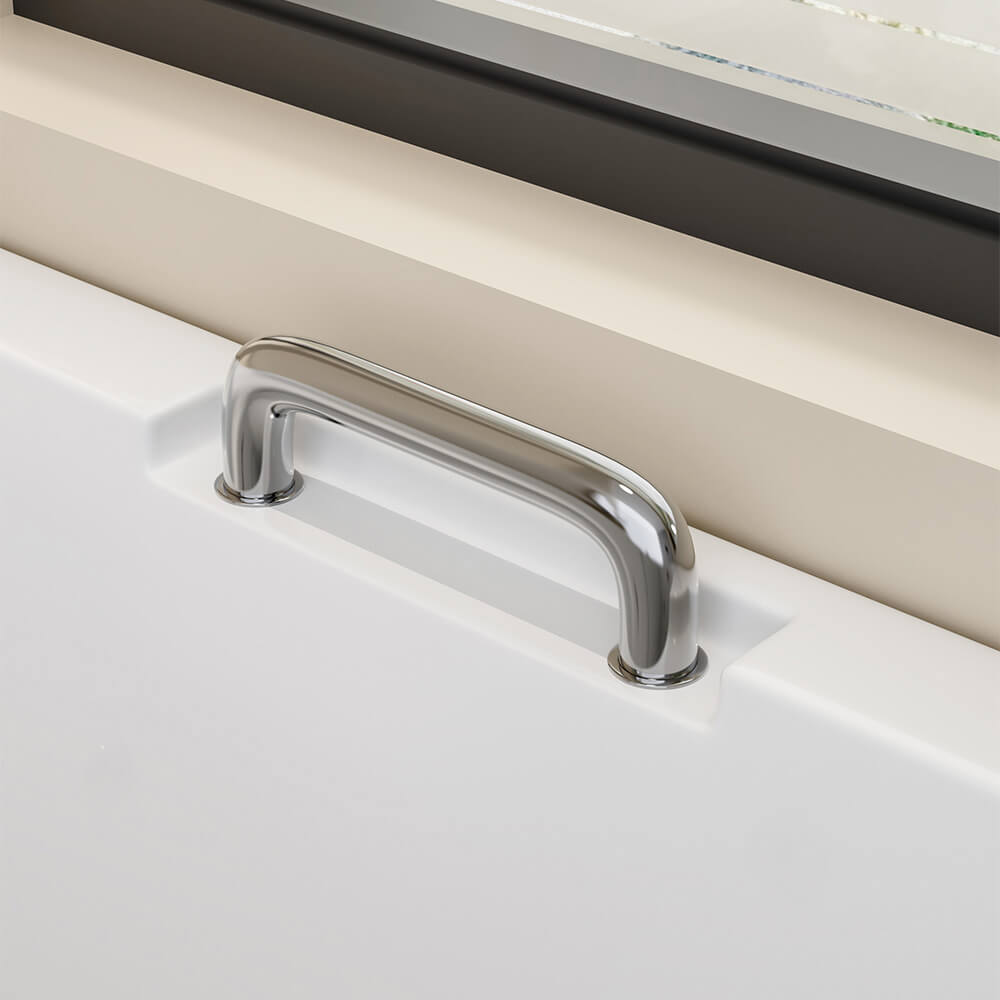 Seniorenbadewanne liegend mit Whirlpoolfunktion - 153 x 76 cm Rechts