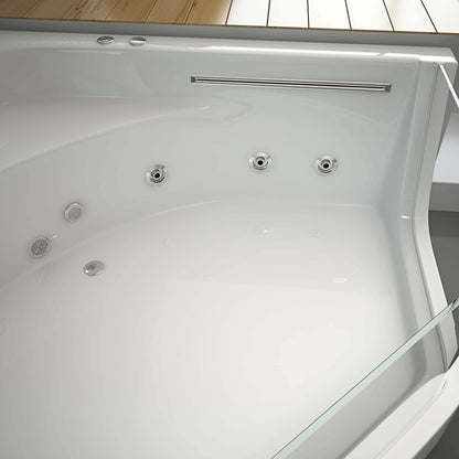 Whirlpool Badewanne mit Lichttherapie - 150 x 150 cm