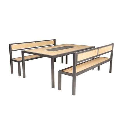 Sitzgarnitur aus Lärche - 200 x 43 cm Made in Germany