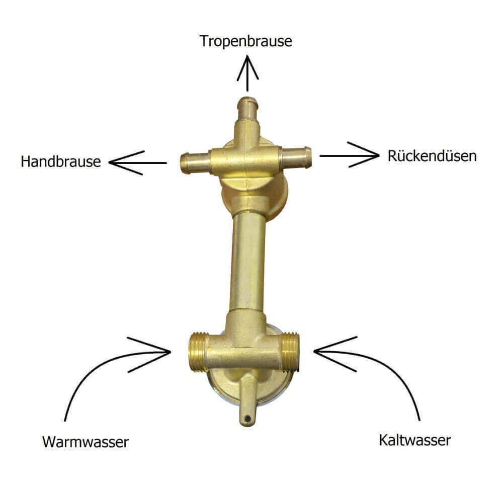 Duschkabine mit LED-Beleuchtung - 90 x 90 cm