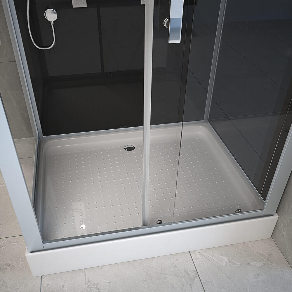 Duschkabine mit LED-Beleuchtung - 100 x 80 cm