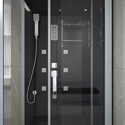 Duschkabine mit LED-Beleuchtung - 100 x 80 cm