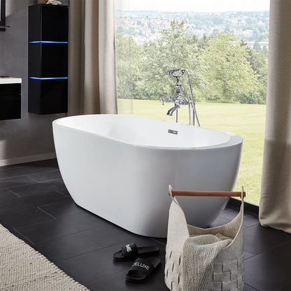 Freistehende Badewanne - 170 x 80 cm Weiß
