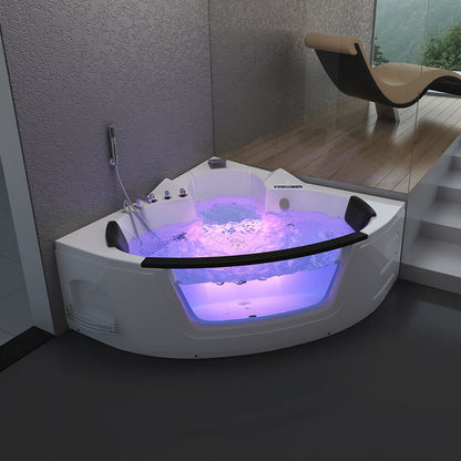 Whirlpool Badewanne mit Lichttherapie - 157 x 157 cm