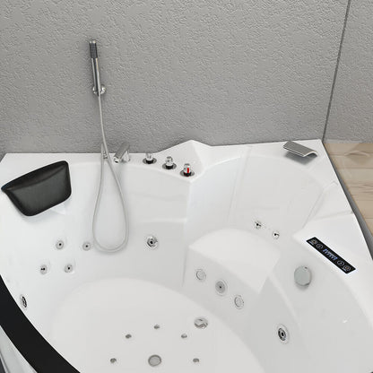 Whirlpool Badewanne mit Lichttherapie - 157 x 157 cm