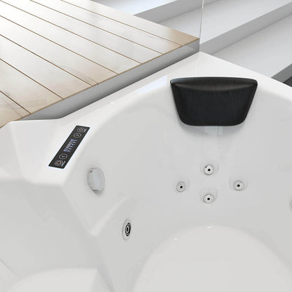 Whirlpool Badewanne mit Lichttherapie - 157 x 157 cm