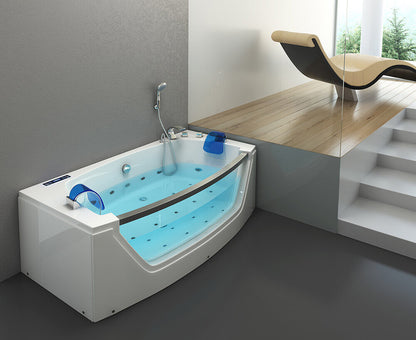 Whirlpool Badewanne mit Lichttherapie - 175 x 85 cm