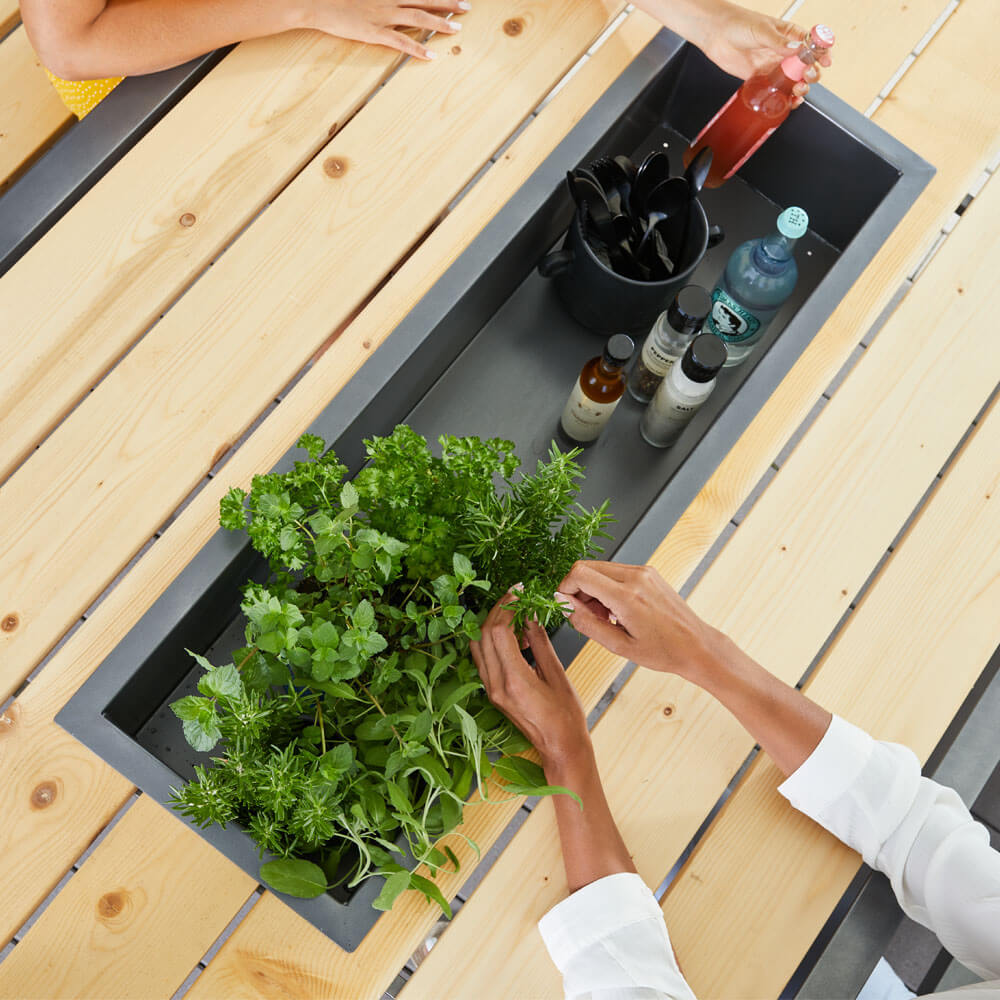 Sitzgarnitur aus Lärche - 200 x 43 cm Made in Germany