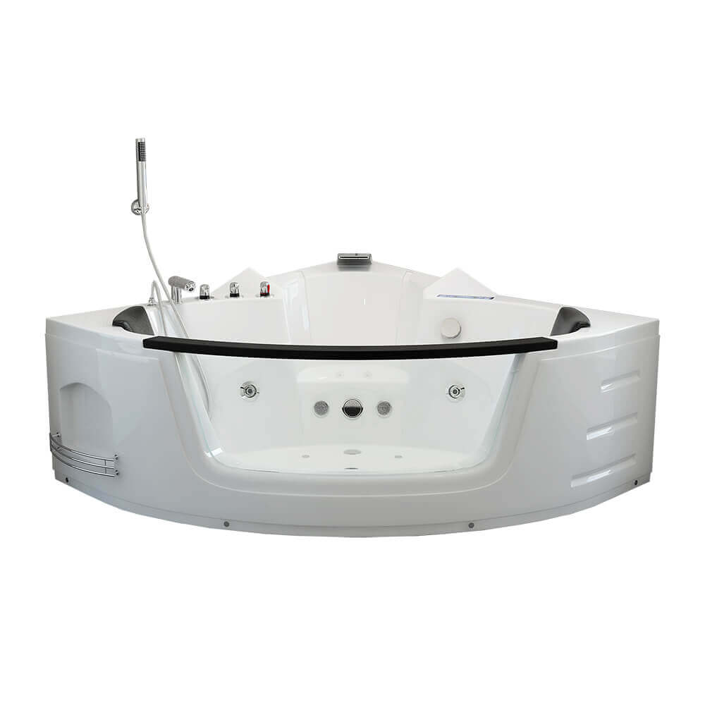 Whirlpool Badewanne mit Lichttherapie - 140 x 140 cm