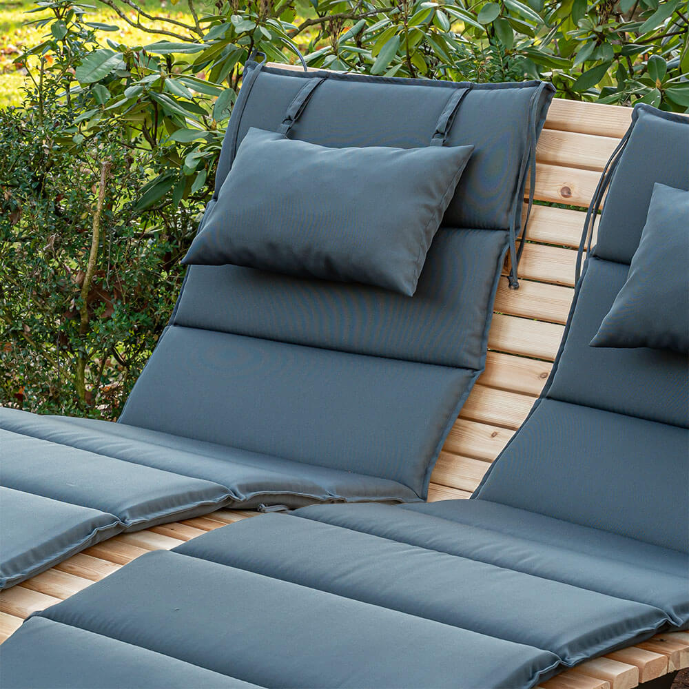 Wellenholzliege/Waldsofa inkl. 1x Auflage