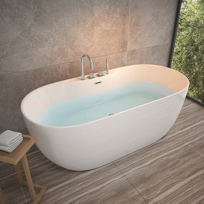 Freistehende Badewanne mit Armatur - 170 x 80 cm