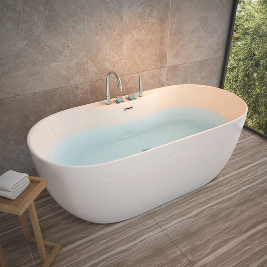 Freistehende Badewanne mit Armatur - 170 x 80 cm