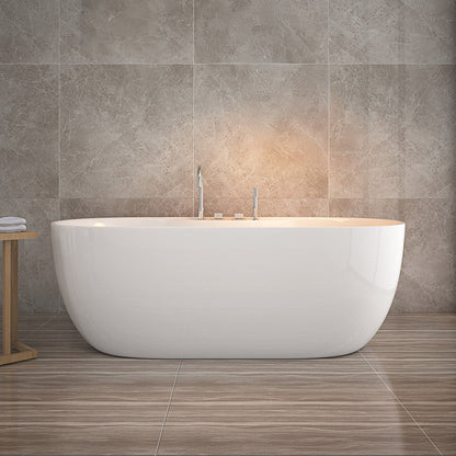 Freistehende Badewanne mit Armatur - 170 x 80 cm