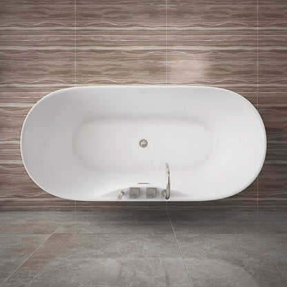 Freistehende Badewanne mit Armatur - 170 x 80 cm