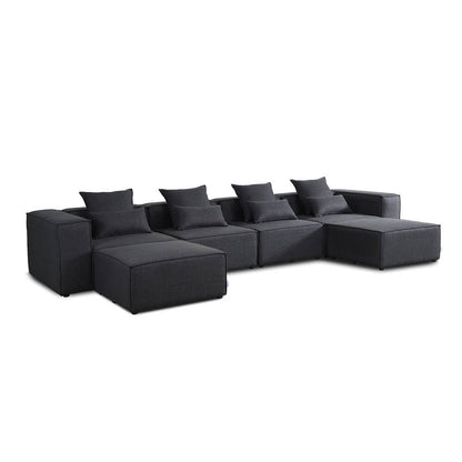 Modulares Sofa - 414 x 207 cm Anthrazit