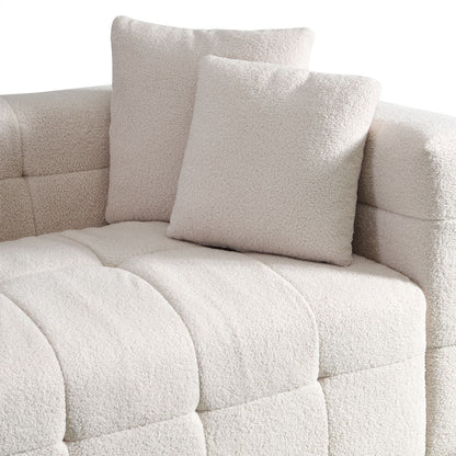 Teddy Sofa Bouclé - 236 x 68 cm Beige