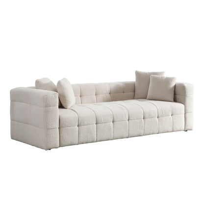 Teddy Sofa Bouclé - 236 x 68 cm Beige