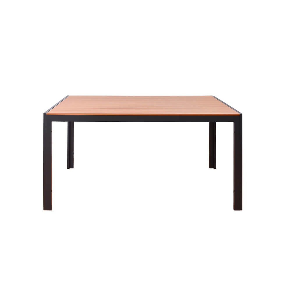 Garten-Sitzgruppe in Holzoptik - 150 x 90 cm 6 Stühle